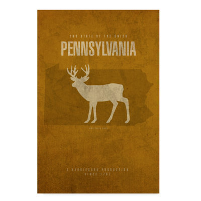 Wrought Studio State Animal Pennsylvania by Red Atlas Designs - Graphic